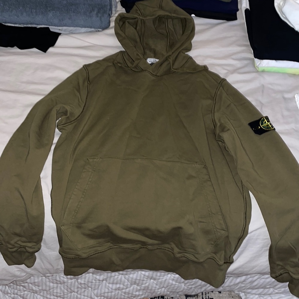 Stone Island Forest Green Sweatshirt. Size L